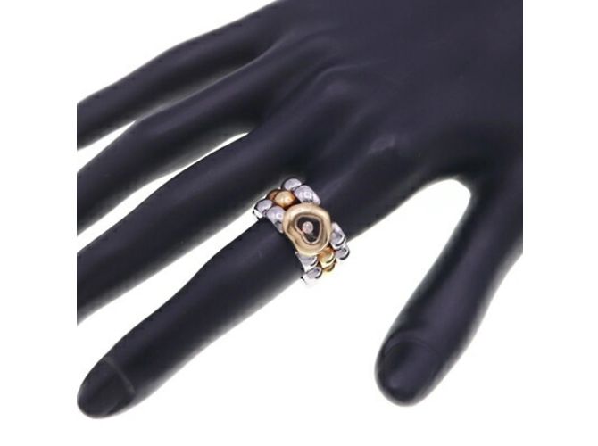 Anello Chopard Happy Diamond Heart in oro giallo 18K e acciaio inossidabile - vista 5