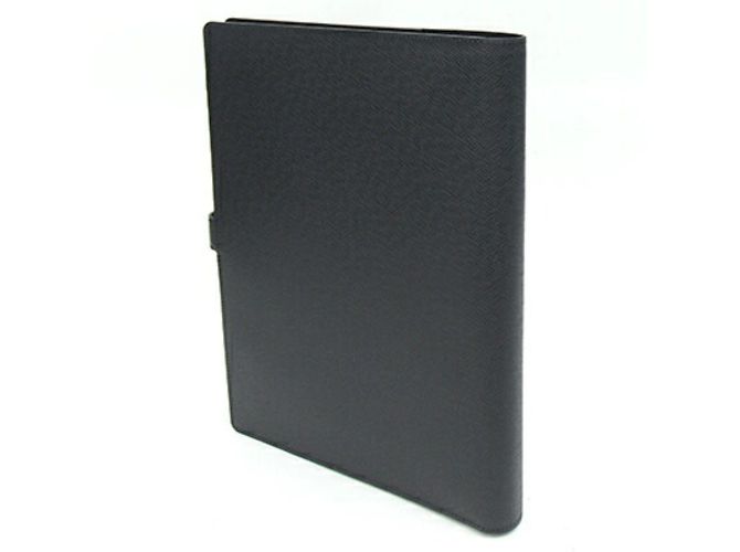 Copertura per notebook in pelle Taiga Louis Vuitton in Ardoise e Nero Grigio - vista 2
