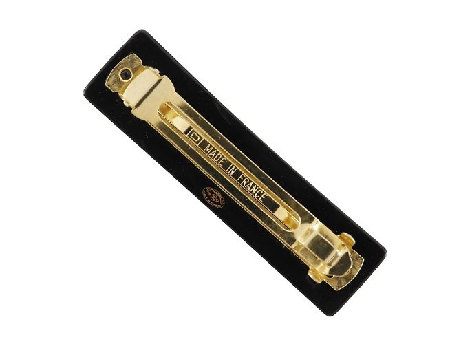 Timeless Fermaglio Chanel Coco Mark in nero con strass - vista 2