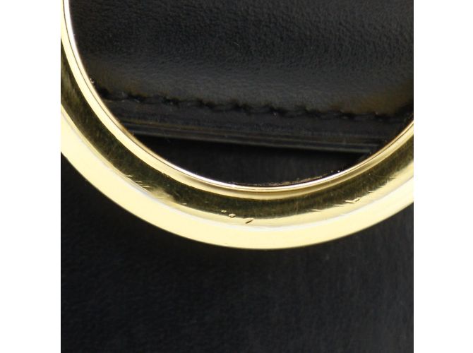 Borsa a spalla in pelle nera Gancini di Salvatore Ferragamo Nero - vista 7