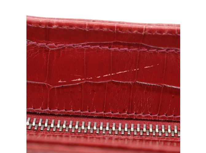 Borsa a Spalla Gancini Salvatore Ferragamo - Pelle Rossa Rosso - vista 10