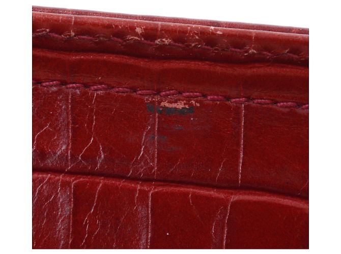 Borsa a Spalla Gancini Salvatore Ferragamo - Pelle Rossa Rosso - vista 9