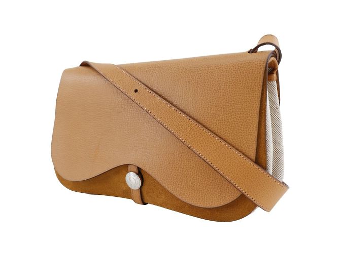 Hermès Borsa a spalla Hermes Sac Colorado MM in Toile H Marrone - vista 2