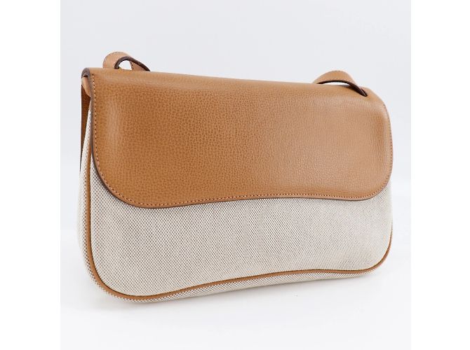 Hermès Borsa a spalla Hermes Sac Colorado MM in Toile H Marrone - vista 3