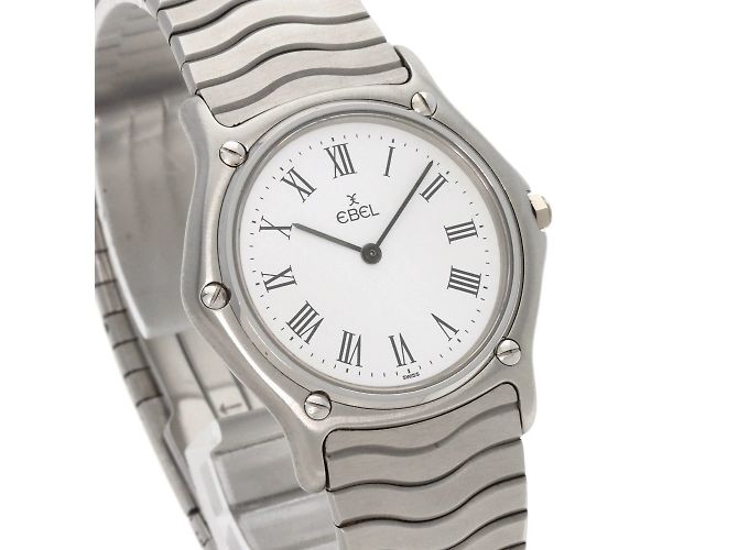 Damenarmbanduhr aus Edelstahl EBEL Classic Wave - Ansicht 4