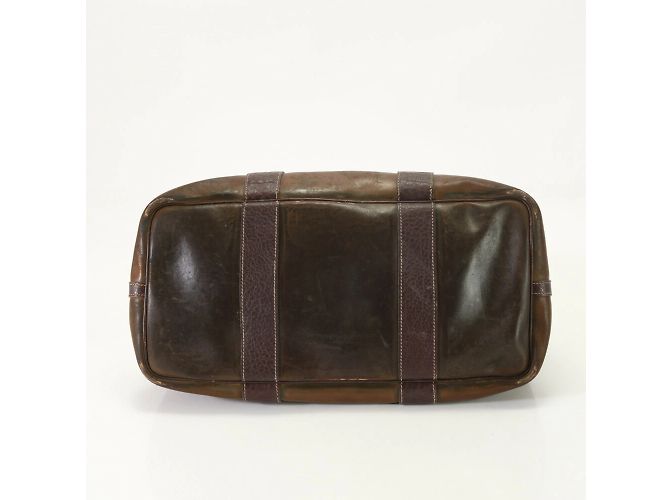 Hermès Borsa a spalla in pelle Hermes Garden PM Marrone - vista 7