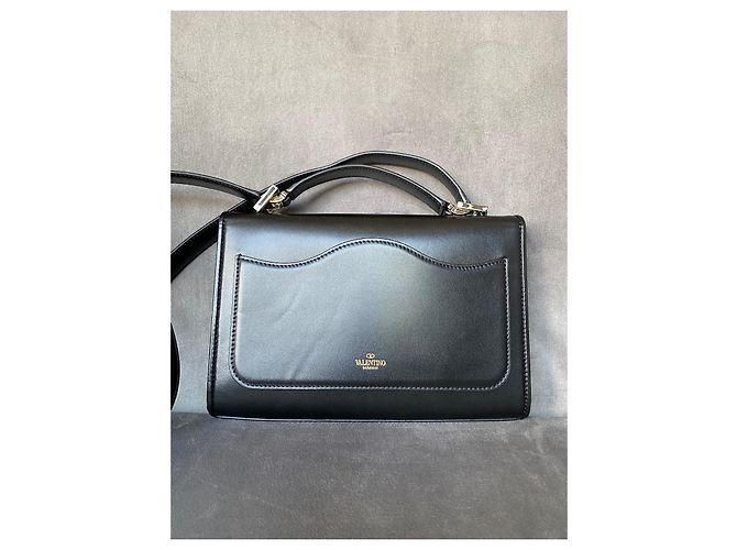 Borsa Valentino Vlogo in pelle nera Nero - vista 4