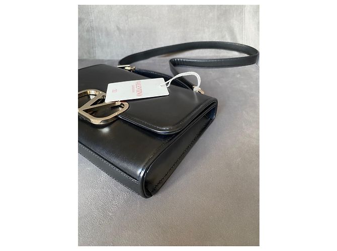 Borsa Valentino Vlogo in pelle nera Nero - vista 9