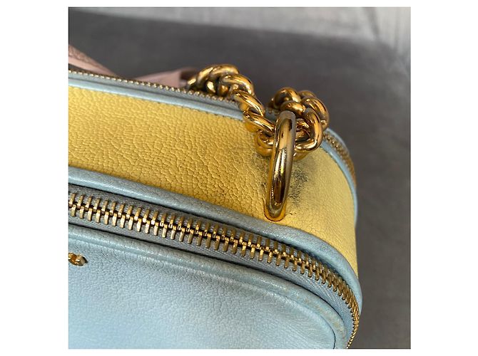Borsa a spalla Miu Miu Camera azzurro pelle Blu chiaro - vista 12