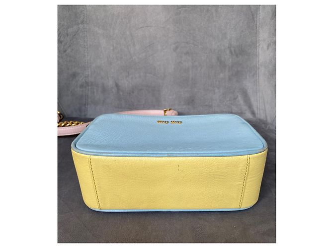 Borsa a spalla Miu Miu Camera azzurro pelle Blu chiaro - vista 7