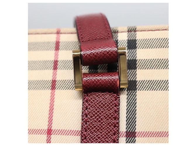 BURBERRY Nova Check Tote Bag aus Canvas Beige Auth mr278 - Ansicht 10