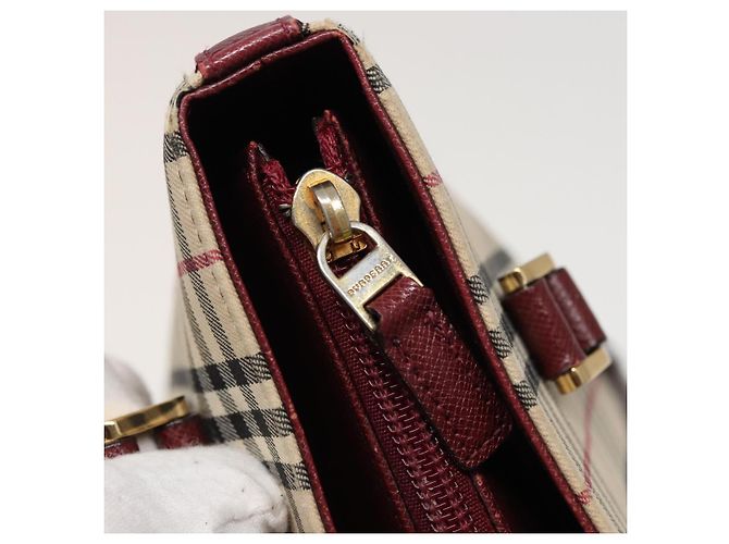 BURBERRY Nova Check Tote Bag aus Canvas Beige Auth mr278 - Ansicht 11