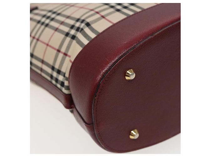 BURBERRY Nova Check Tote Bag aus Canvas Beige Auth mr278 - Ansicht 16