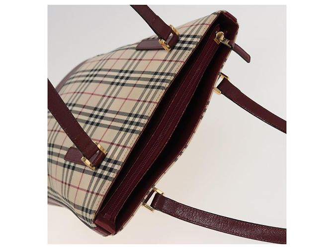 BURBERRY Nova Check Tote Bag aus Canvas Beige Auth mr278 - Ansicht 6