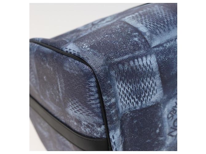LOUIS VUITTON Borsa Keepall Bandoulière 50 Damier Salt Blu N50059 LV Auth 78375S - vista 16