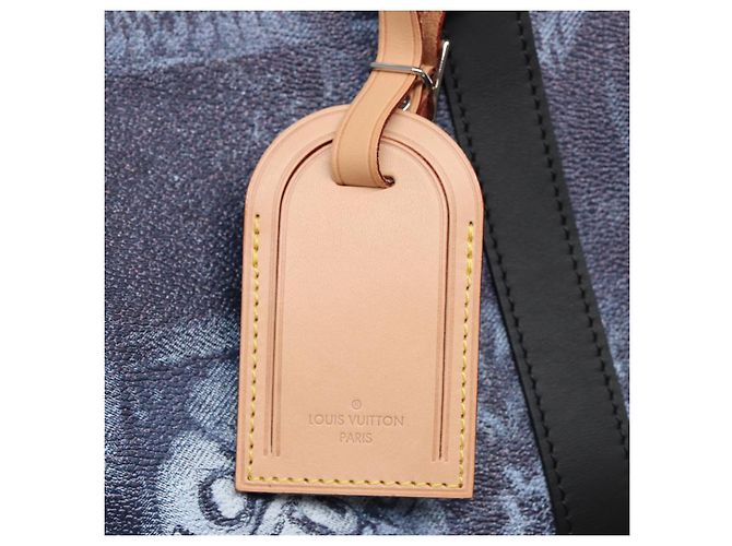 LOUIS VUITTON Borsa Keepall Bandoulière 50 Damier Salt Blu N50059 LV Auth 78375S - vista 18