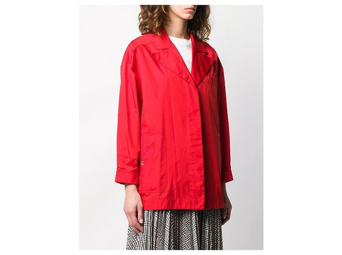 Giacca in nylon rossa Chanel Rosso - vista 3