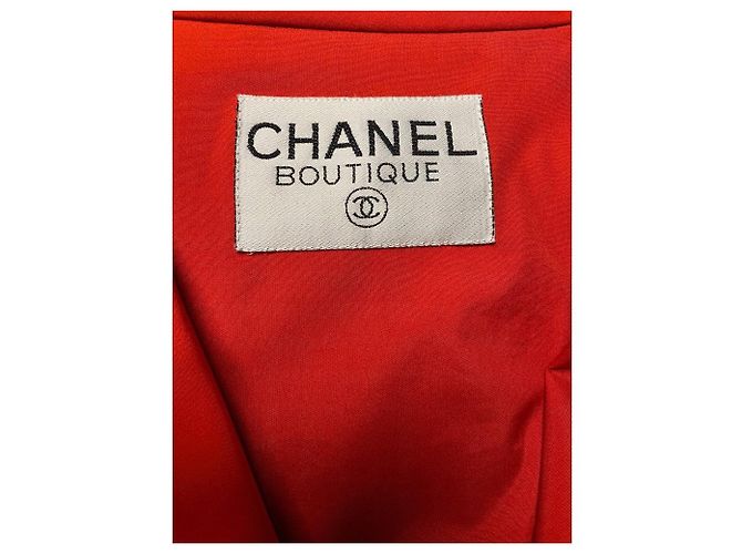 Giacca in nylon rossa Chanel Rosso - vista 7