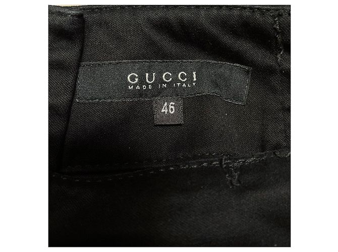 Pantalones de algodón negro Gucci - años 2000 - vista 6