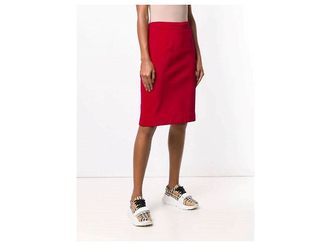 Falda recta roja Moschino - vista 3
