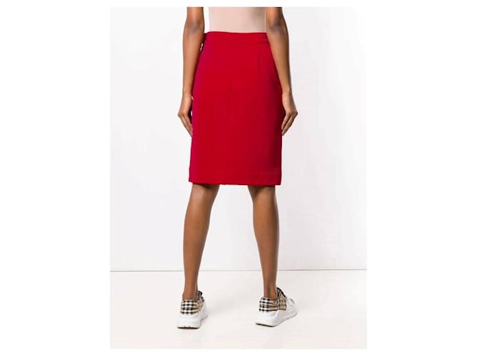 Falda recta roja Moschino - vista 4
