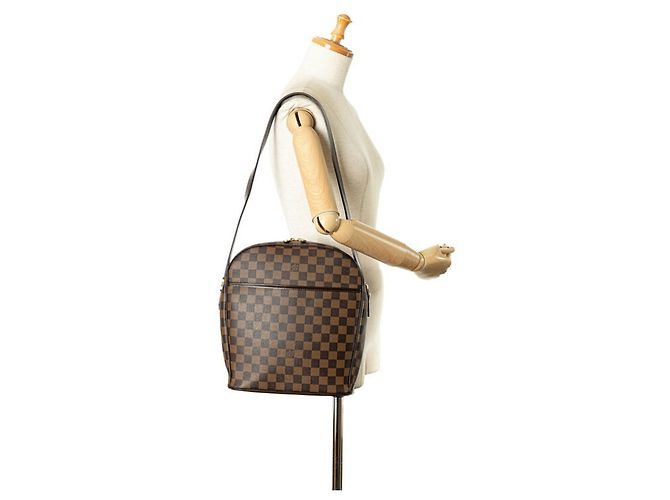 Borsa a Spalla Louis Vuitton Damier Ipanema GM Marrone - vista 8