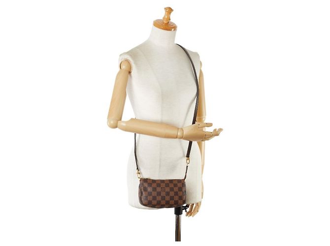 Pochette Accessorio Damier Louis Vuitton Marrone - vista 10