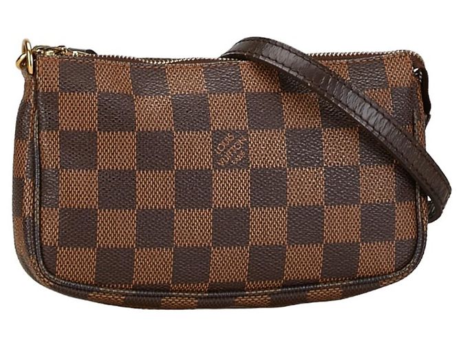 Pochette Accessorio Damier Louis Vuitton Marrone - vista 2