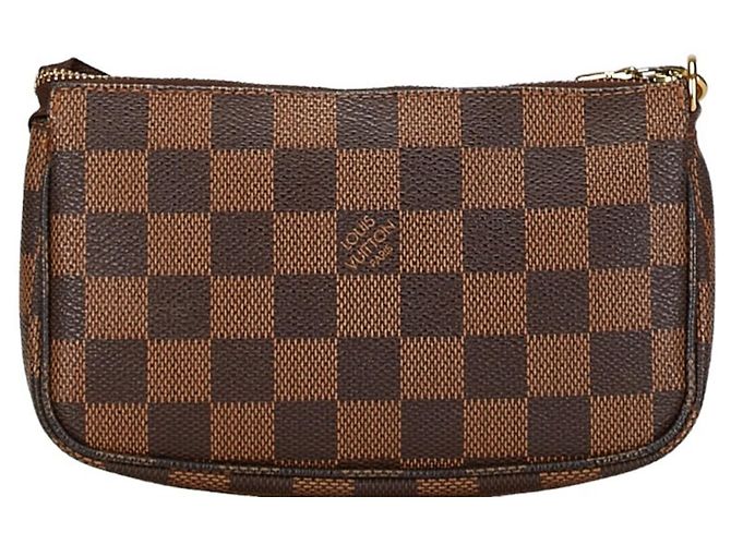 Pochette Accessorio Damier Louis Vuitton Marrone - vista 3