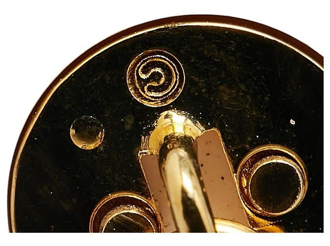 Timeless Gemelli vintage Chanel Coco Mark in oro bianco placcato D'oro - vista 4