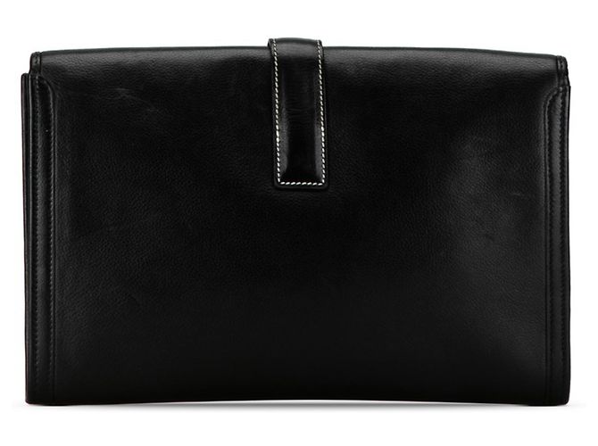 Borsa Clutch Jige PM di Hermès in pelle di vitello nera Nero - vista 3