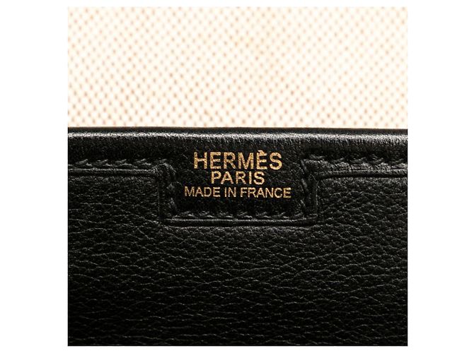 Borsa Clutch Jige PM di Hermès in pelle di vitello nera Nero - vista 8