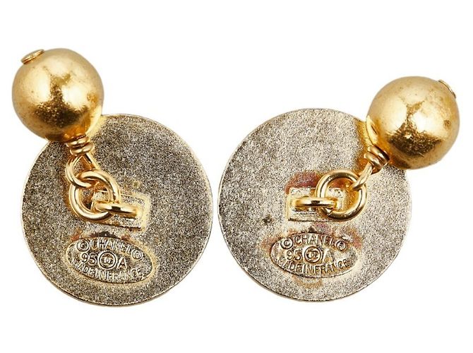 Timeless Gemelli placcati in oro Chanel Coco Mark per donne D'oro - vista 2