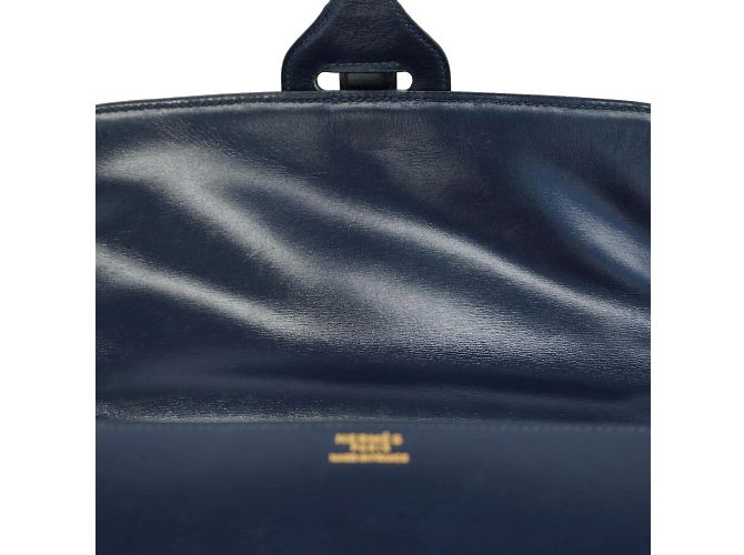 Hermès Borsa a spalla Hermes Dolly in pelle box navy Blu navy - vista 10