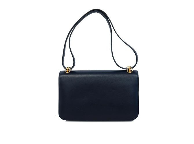 Hermès Borsa a spalla Hermes Dolly in pelle box navy Blu navy - vista 14