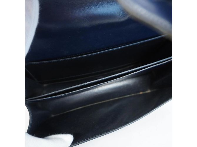 Hermès Borsa a spalla Hermes Dolly in pelle box navy Blu navy - vista 4