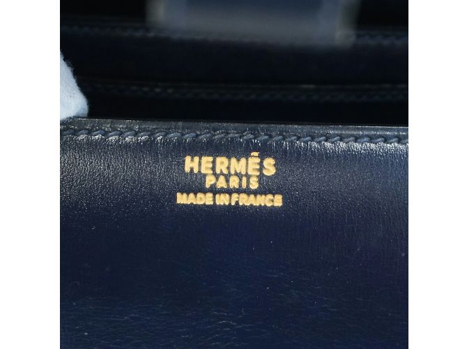 Hermès Borsa a spalla Hermes Dolly in pelle box navy Blu navy - vista 5