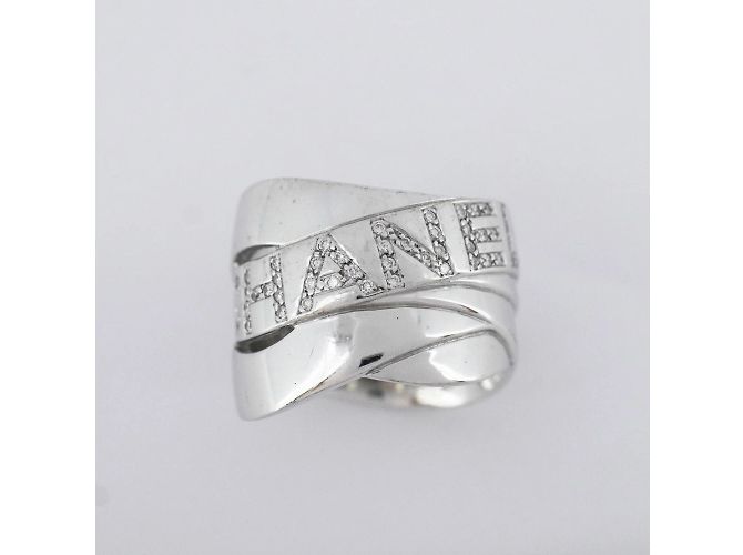 Timeless Anello in oro bianco K18WG con diamante Chanel Bordic per donne - vista 3