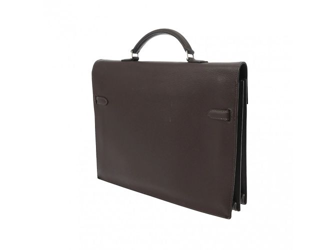 Hermès Kelly Depeche 34 en cuir Epsom chocolat - vue 2