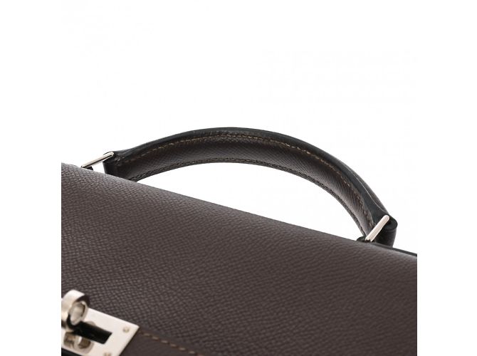 Hermès Kelly Depeche 34 en cuir Epsom chocolat - vue 4