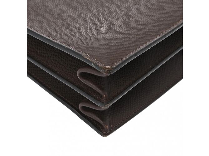 Hermès Kelly Depeche 34 en cuir Epsom chocolat - vue 6