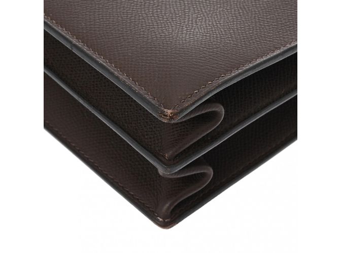 Hermès Kelly Depeche 34 en cuir Epsom chocolat - vue 7