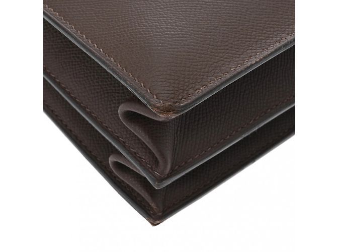 Hermès Kelly Depeche 34 en cuir Epsom chocolat - vue 8