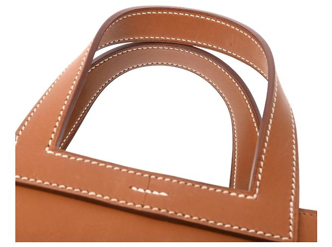 Hermès Borsa a Spalla Fauve Hermes Arzan 31 Rosso - vista 7