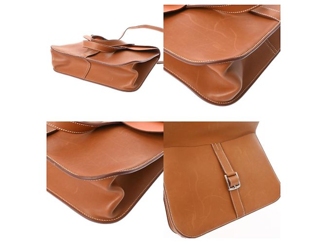 Hermès Borsa a Spalla Fauve Hermes Arzan 31 Rosso - vista 9