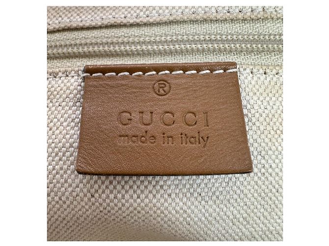 Bolsa tote em canvas Diamante bege e marrom Gucci - vista 19