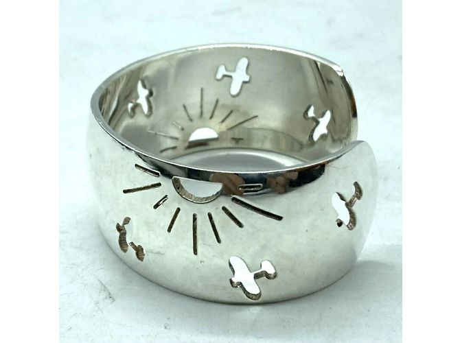 Hermès Pulsera de bangle de plata Hermes - vista 2