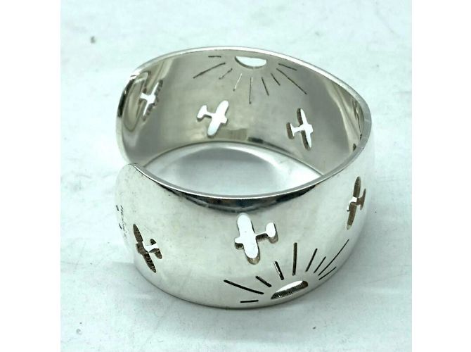 Hermès Pulsera de bangle de plata Hermes - vista 4