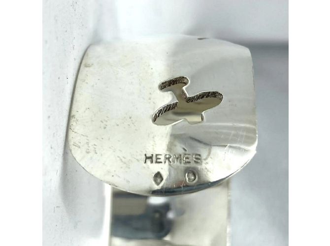 Hermès Pulsera de bangle de plata Hermes - vista 7