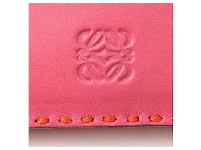Borsa Clutch Loewe Second Pouch in Fucsia Rosa - vista 4